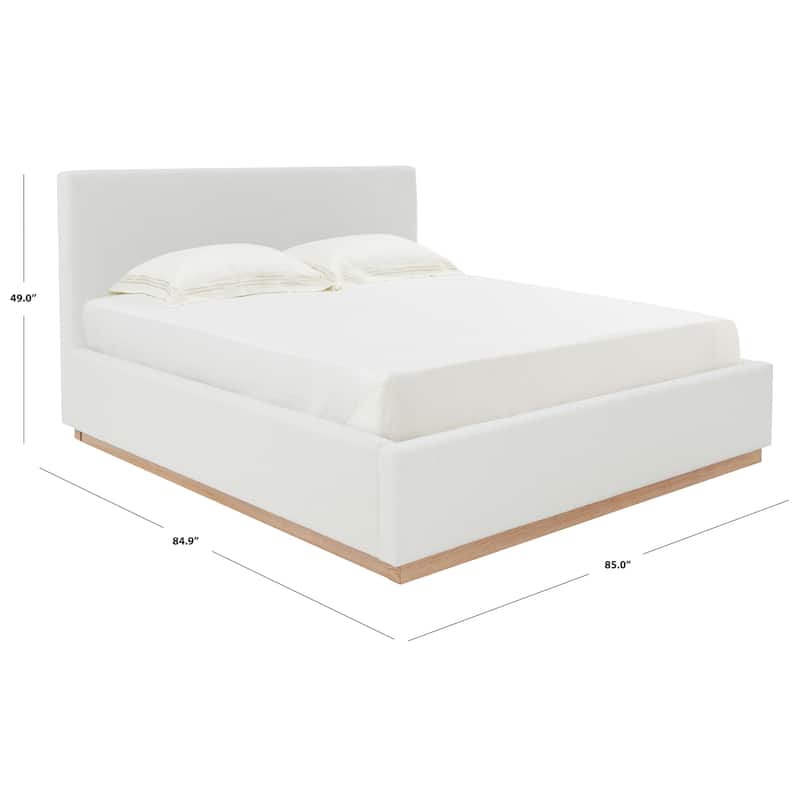 SAFAVIEH Couture Pippin Linen King Bed