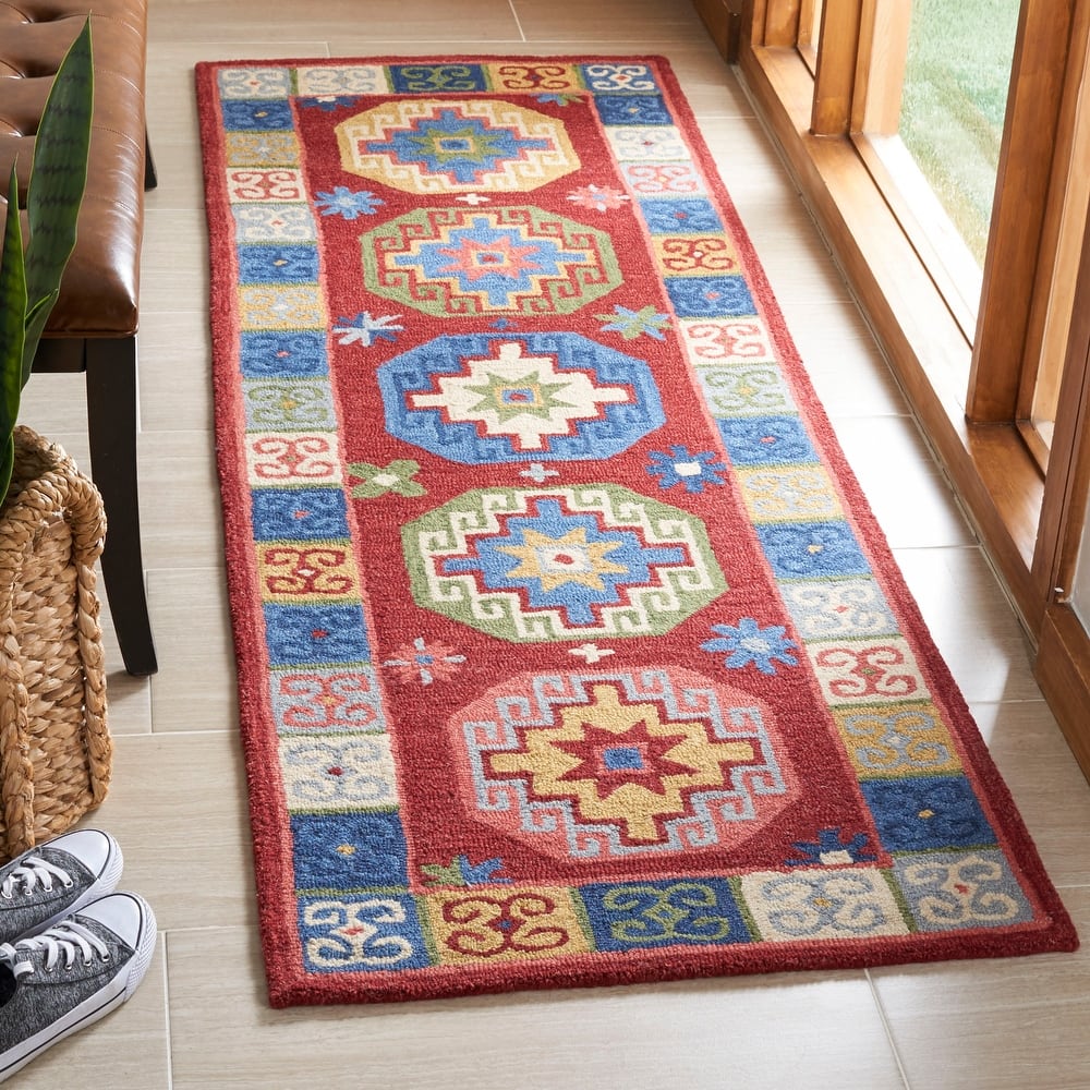 SAFAVIEH Handmade Aspen Cheridwen & Eclectic Tribal Wool Rug
