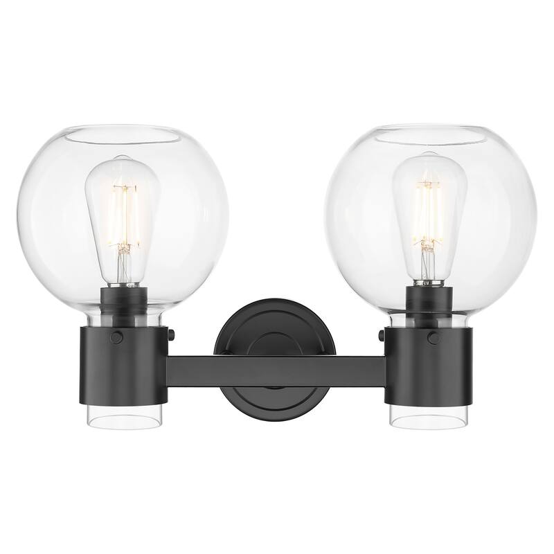 Innovations Lighting 464-2W-G464B-7CL Lawton Sphere 2 Light 16" Wide