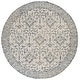 preview thumbnail 16 of 56, SAFAVIEH Handmade Dip Dye Nicki Floral Wool Rug 5' Round - Light Blue/Ivory - Round