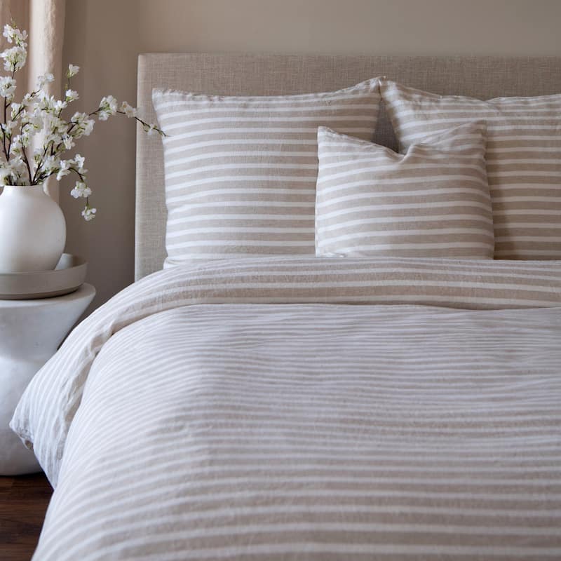 100% French Linen Throw Pillow Sham by BOKSER HOME