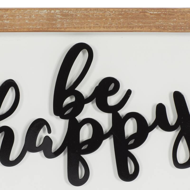 Wood Sign Wall Decor - Set of 2 White - Roche River Decor