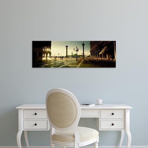 Easy Art Prints Panoramic Images's 'Saint Mark's Square, Venice, Italy' Premium Canvas Art