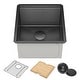 preview thumbnail 136 of 162, KRAUS Kore Workstation Undermount Stainless Steel Kitchen Sink
