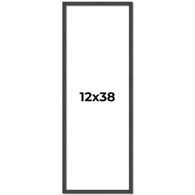 12x38 Frame Brown Solid Wood Picture Frame - Complete Modern Photo