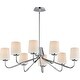 preview thumbnail 1 of 9, Maxim 12698WT Durham 8 Light 35" Wide Chandelier Polished Chrome