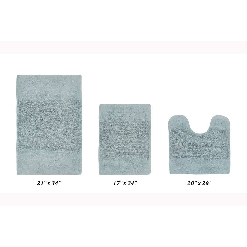 Better Trends Granada Collection 100% Cotton Tufted Bath Mats with Non-Slip Spray Latex Backing, Machine Washable for Bathroom