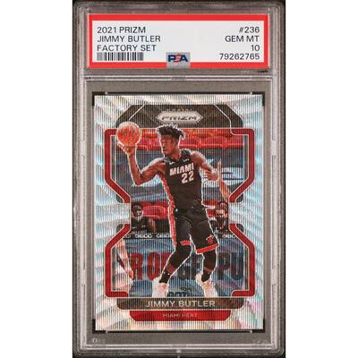 Jimmy Butler 2021 Panini Prizm Factory Set Basketball Card #236 Graded PSA 10 - 8'6" x 11'6"