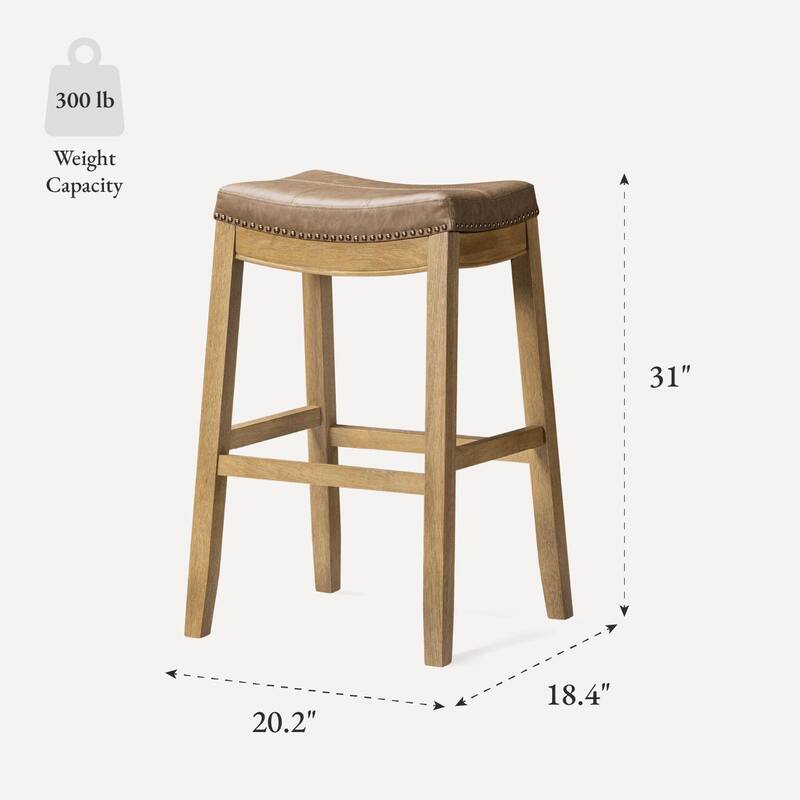 Maven Lane Sophia Saddle Kitchen Dining Stool
