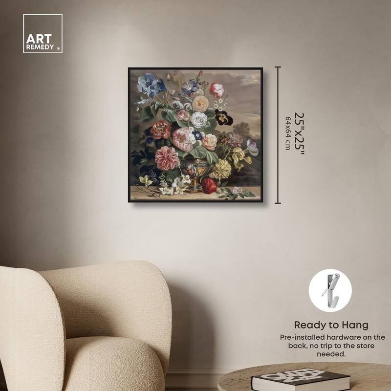 Classical Dream Vase II Canvas by Art Remedy