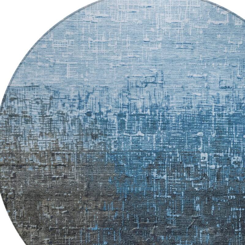 HomeRoots Ombre Transitional Rectangle Outdoor Rug
