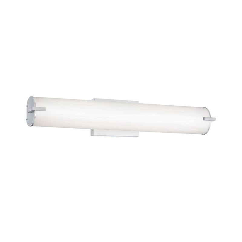Westinghouse Lighting Ashwin One-Light, LED Indoor Wall Fixture Selectable, Brushed Nickel Finish with White Frosted Shade