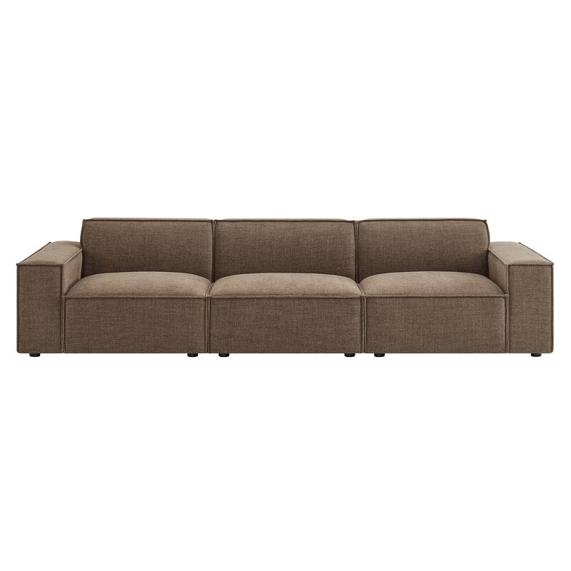 Restore 3-Piece Performance Fabric Upholstered Modular Sofa Set