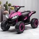 preview thumbnail 11 of 22, 12V Kids Electric ATV Quad Ride-On with Music, Headlights, AUX & USB, Forward/Reverse, Steel Frame, for Ages 3-5 Pink