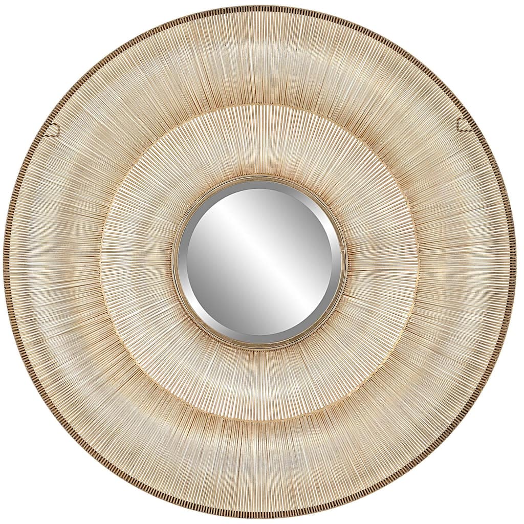 Uttermost 09852 Bauble 14" Diameter Circular Framed Bathroom Mirror