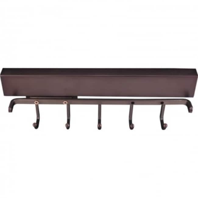 Hardware Resources Six Hook Pull Out Belt Rack - Brushed Oil Rubbed Bronze