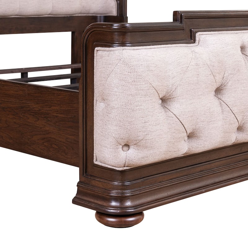Liberty Furniture Provence Park Upholstered Shelter Bed - King, Queen