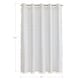 preview thumbnail 40 of 39, No Hooks Linen Textured Geometric Tassels Shower Curtain with Snap-in Liner