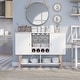 preview thumbnail 5 of 12, Carson Carrington Ingrirud Modern 4-bottle Buffet Server