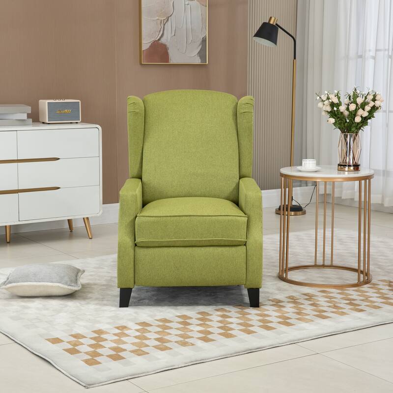 Wingback Chairs Recliner Chair Linen Arm Chair Accent Chair Convertible