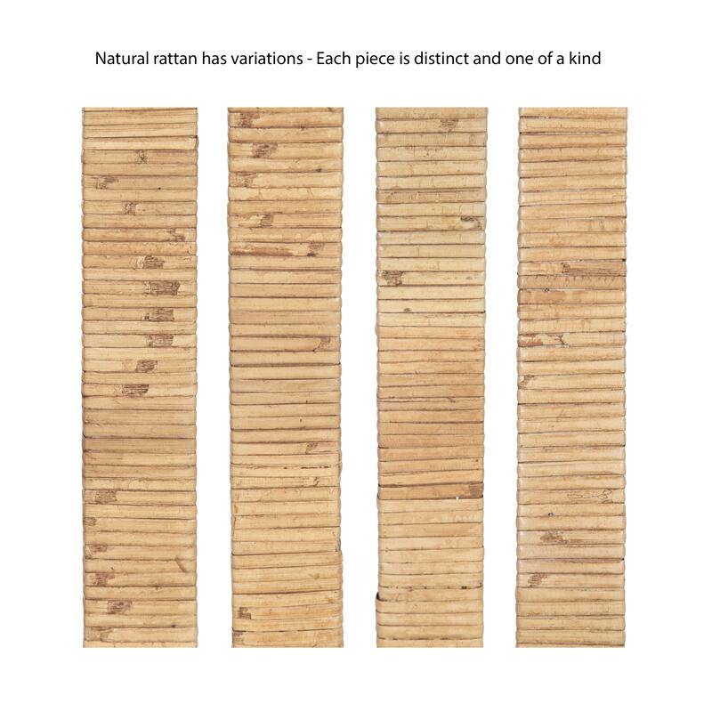 Kate and Laurel Rahmati Rattan Wall Shelf