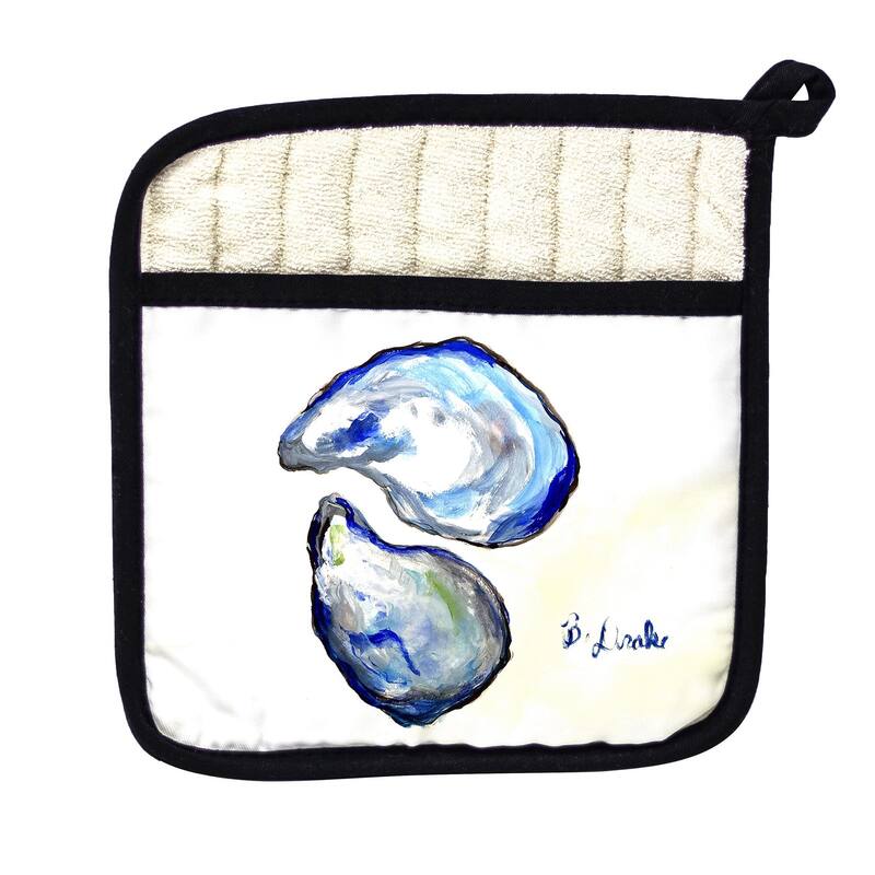 Blue Oysters Pot Holder - 9x9
