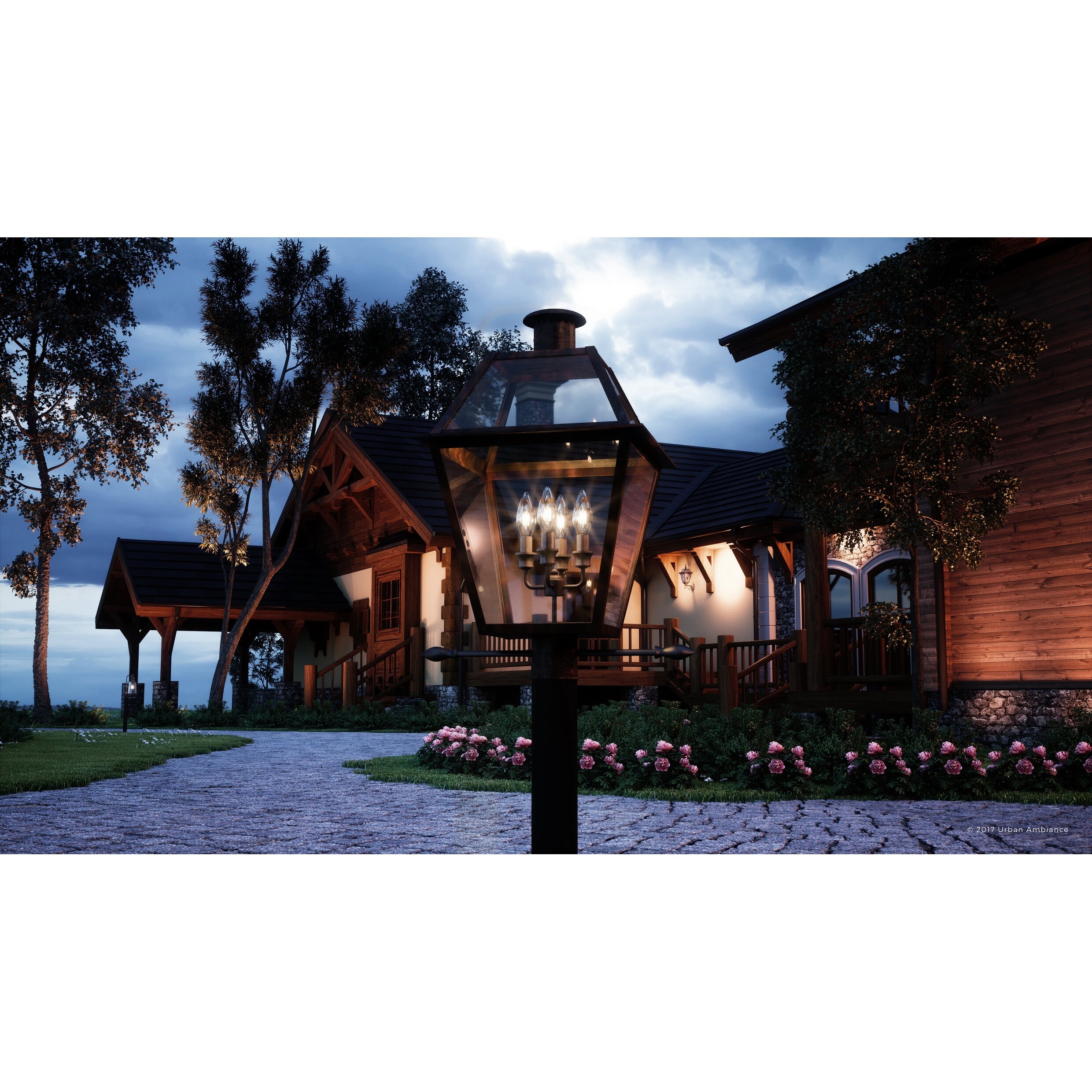 Luxury Historic Outdoor Post Light, 26\, image size:2480x2480