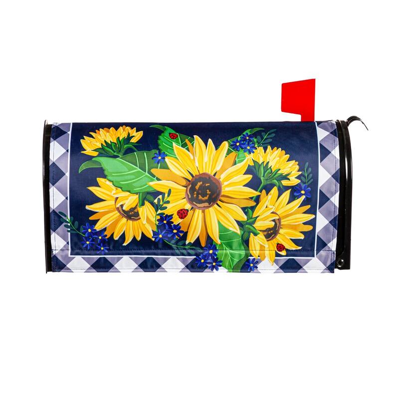 Sunflower Welcome Sublimated Mailbox Cover