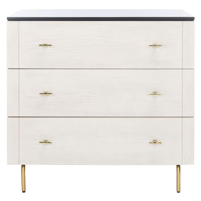 SAFAVIEH Titta 3-Drawer Storage Bedroom Dresser