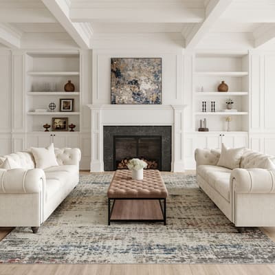 Nourison Rustic Textures Contemporary Abstract Area Rug
