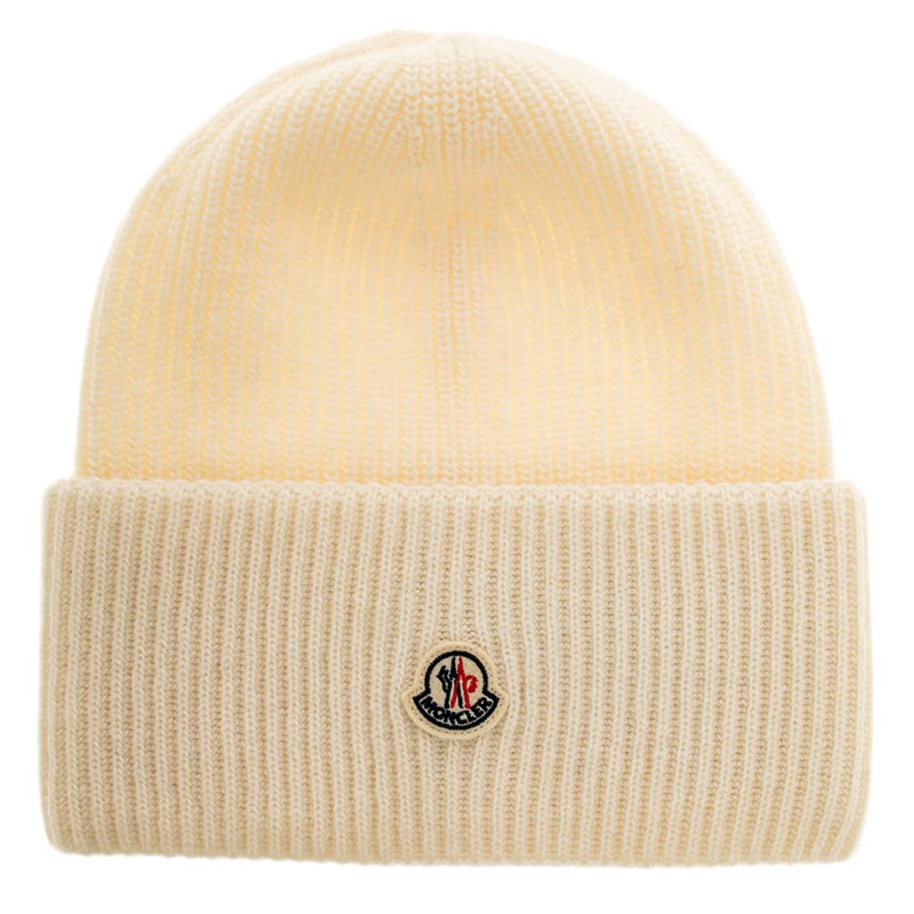 Moncler Rib Knit Wool Beanie