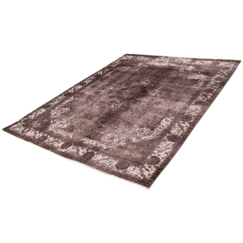ECARPETGALLERY Hand-knotted Color Transition Grey Wool Rug - 9'7 x 12'6