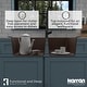 preview thumbnail 13 of 48, Top Mount 33-inch Large/Small Bowl Quartz Kitchen Sink - 33" x 22" x 9"