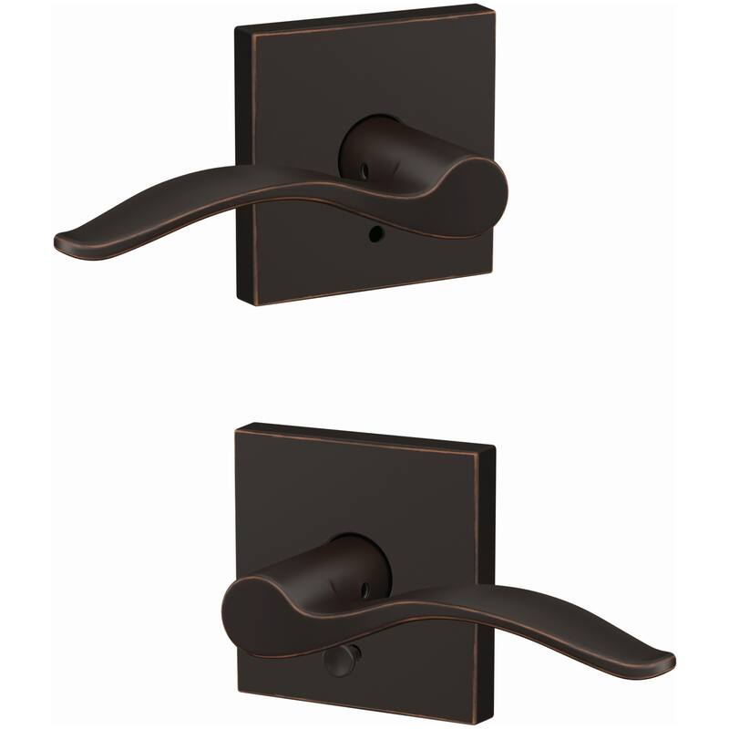 Schlage Custom Pennant Passage or Privacy Door Lever Set with Collins