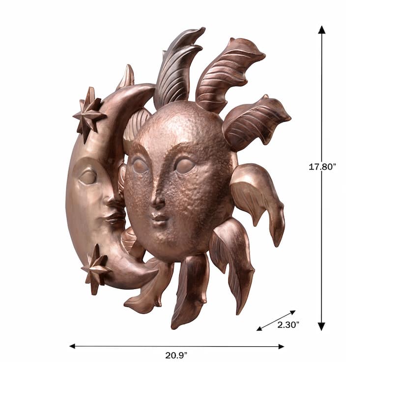 Eclipse Hanging Wall Decoration - 21" - Copper Finish