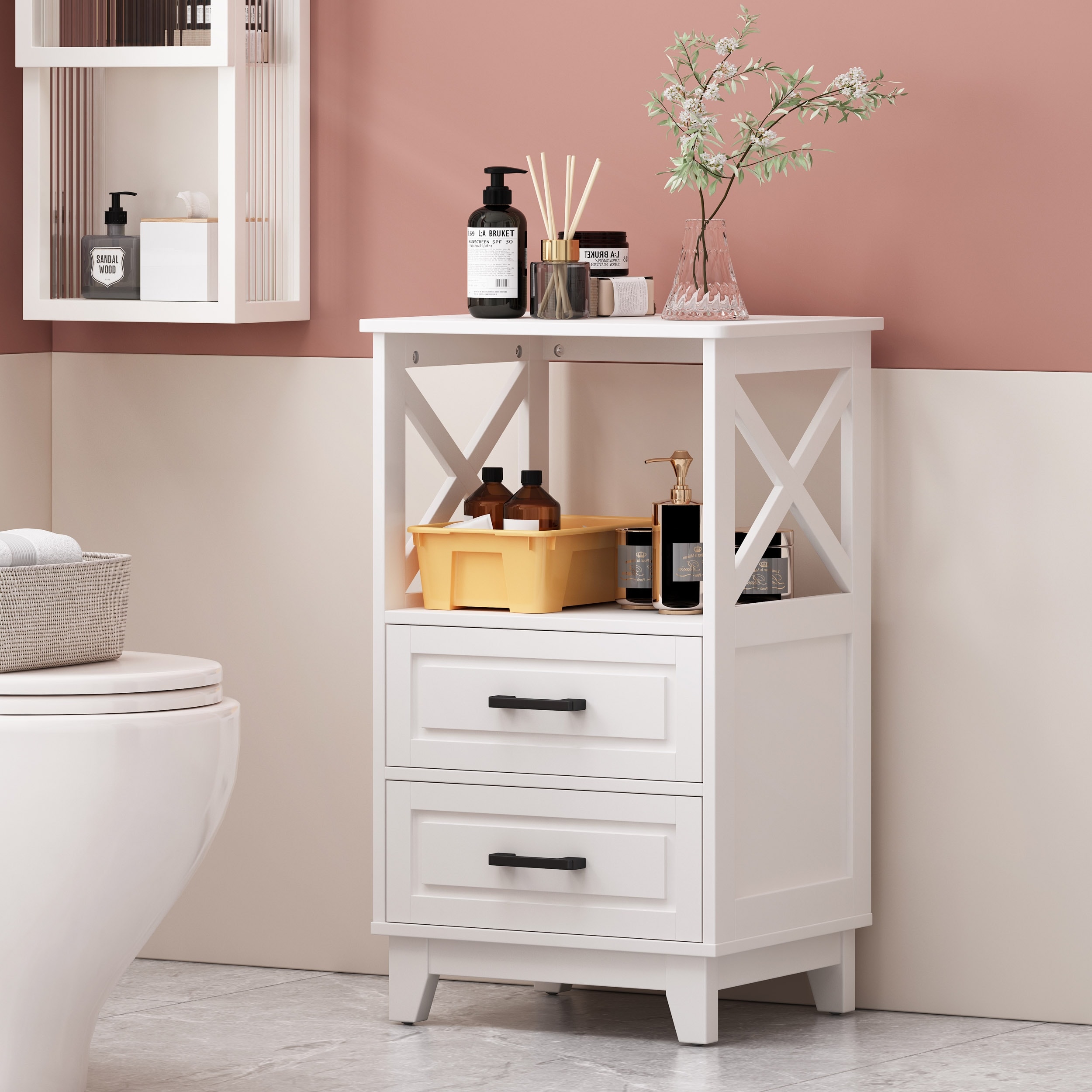 Bathroom linen storage cabinet hot sale