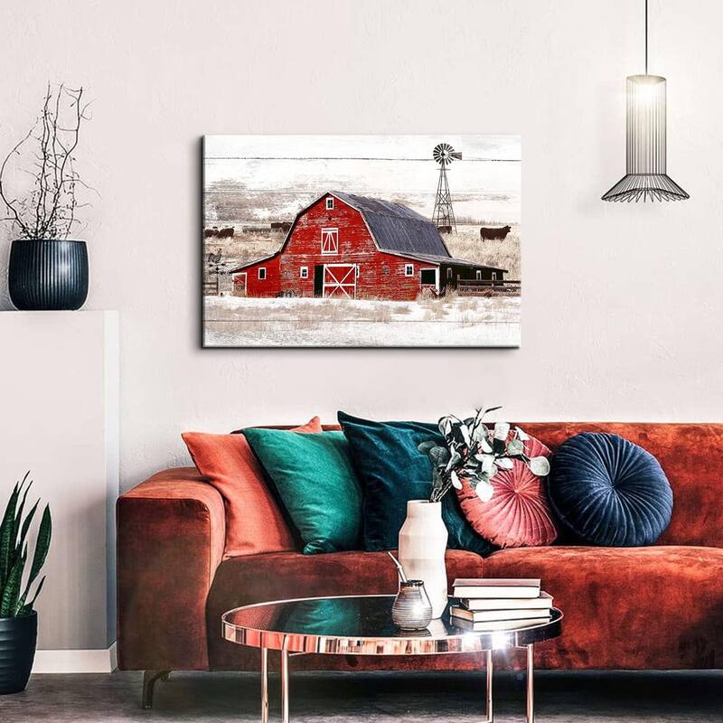 Barn Wall Art Country Red Barn Pictures Wall Decor