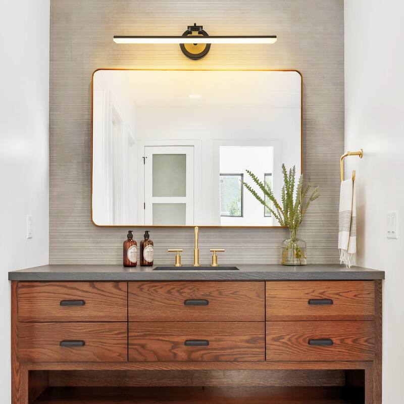 22.8" Mid-Century Modern Linear LED Bathroom Vanity Light Picture Frame Light