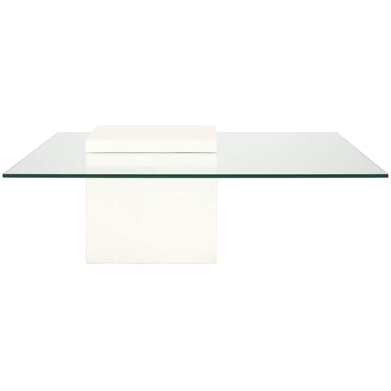 SAFAVIEH Couture Sophibeth Concrete Coffee Table - 39"W x 39"D x 15"H