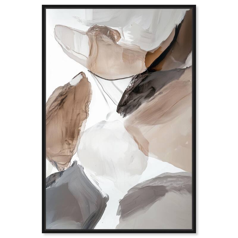 Sedimentary Hues I Canvas by Art Remedy - Black - 24" x 36"