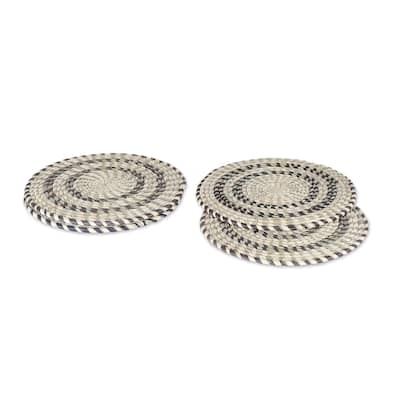 Novica Handmade Sylvan Mandalas Natural Fiber Placemats (Set Of 4)