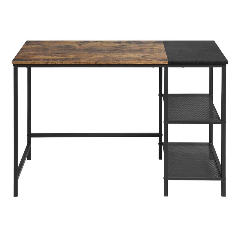 Homylin Modern Computer Desk with Storage Shelves for Home Office