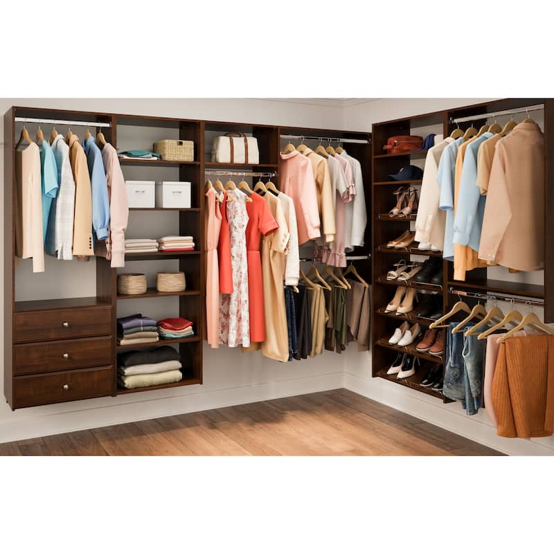 Easy Track Elite Laminate Closet Tower Kit