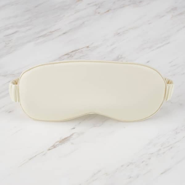 slide 2 of 5, Clean Design Home x Martex Satin Robe And Eyemask Gift Set L/XL - Off-White