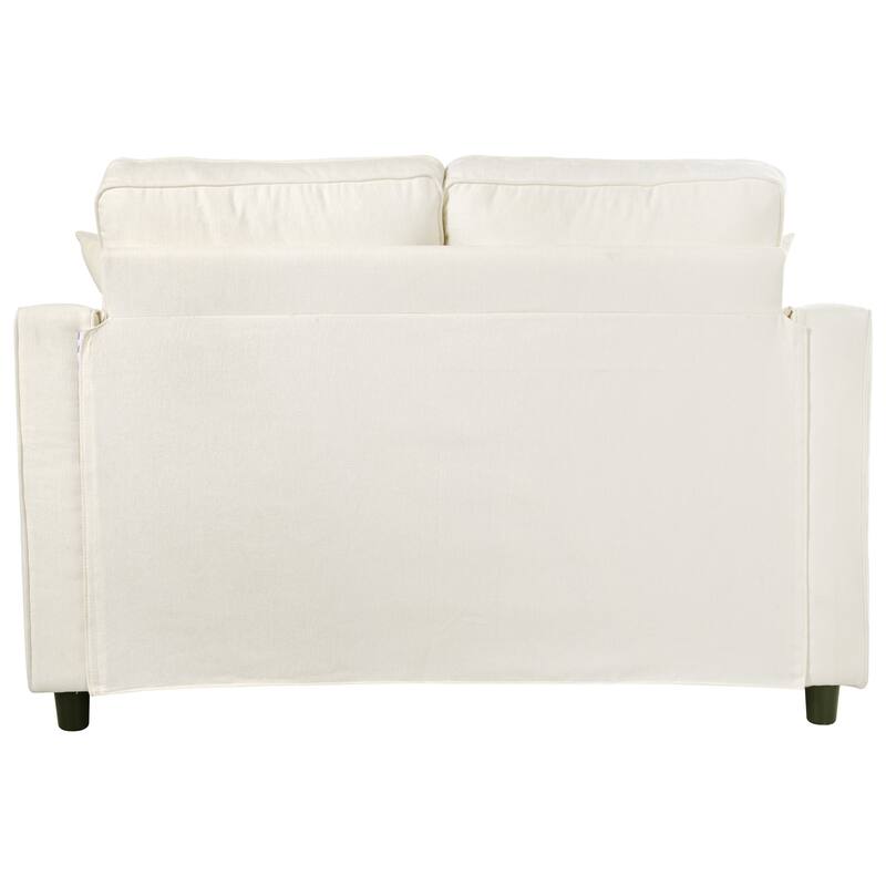 Christopher Knight Home - Modern Upholstered Chenille Fabric Sofa Bed with Tufted Seat and Detachable Pillows