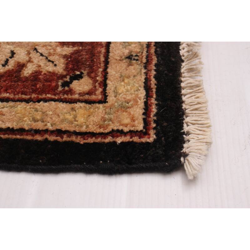 ECARPETGALLERY Hand-knotted Chobi Finest Black Wool Rug - 4'9 x 7'0