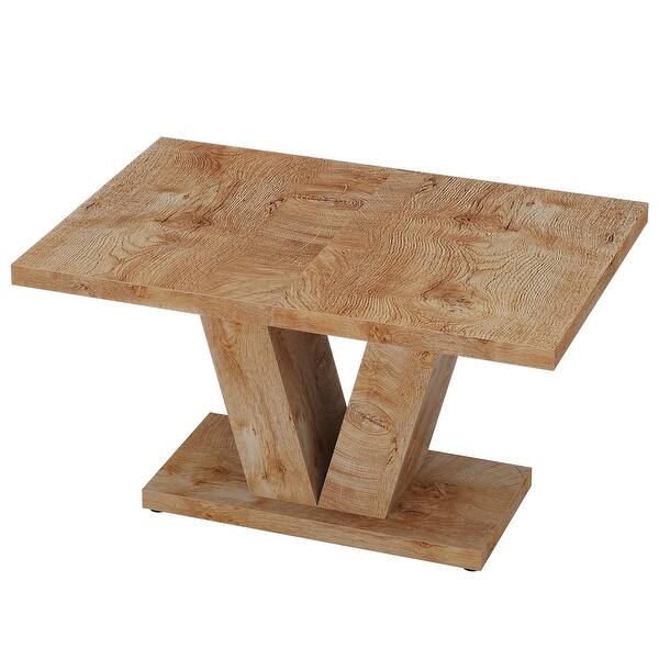 Farmhouse Wood Kitchen Dinner Table for 4 to 6 People - N/A