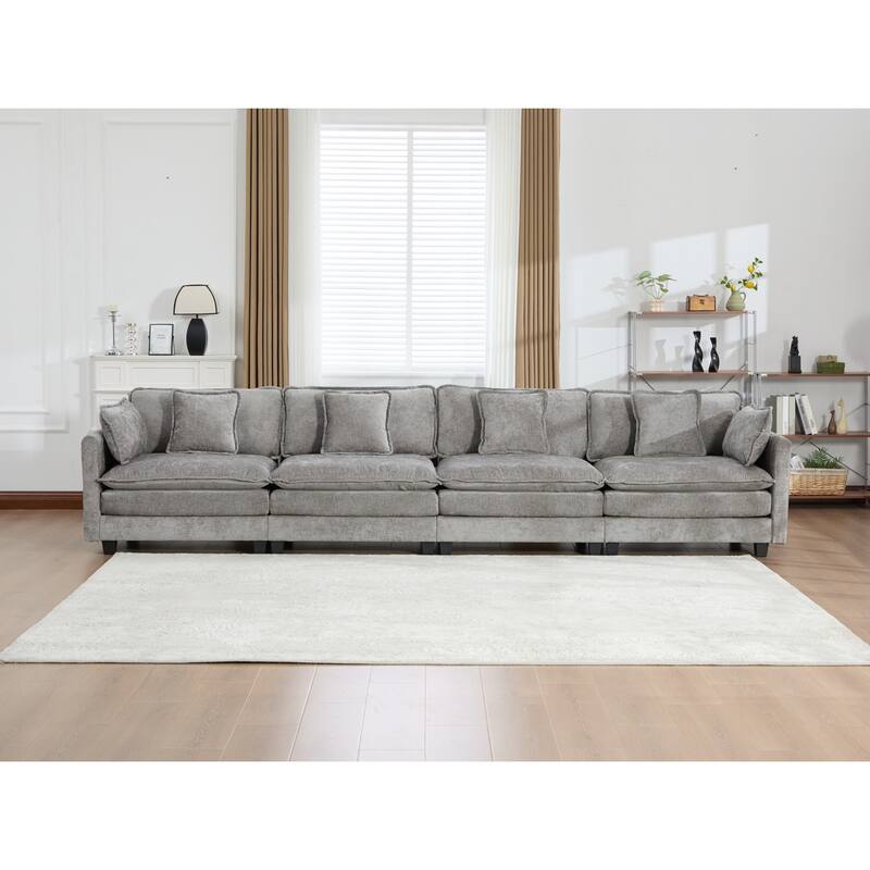 Cloud Sofa,Modern Sectional Couch,Comfy Double Layer Upholstered Seat Cushion