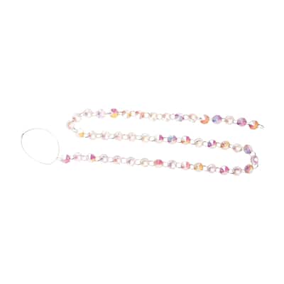 Iridescent Glass Jewel Garland (Set of 2) - N/A