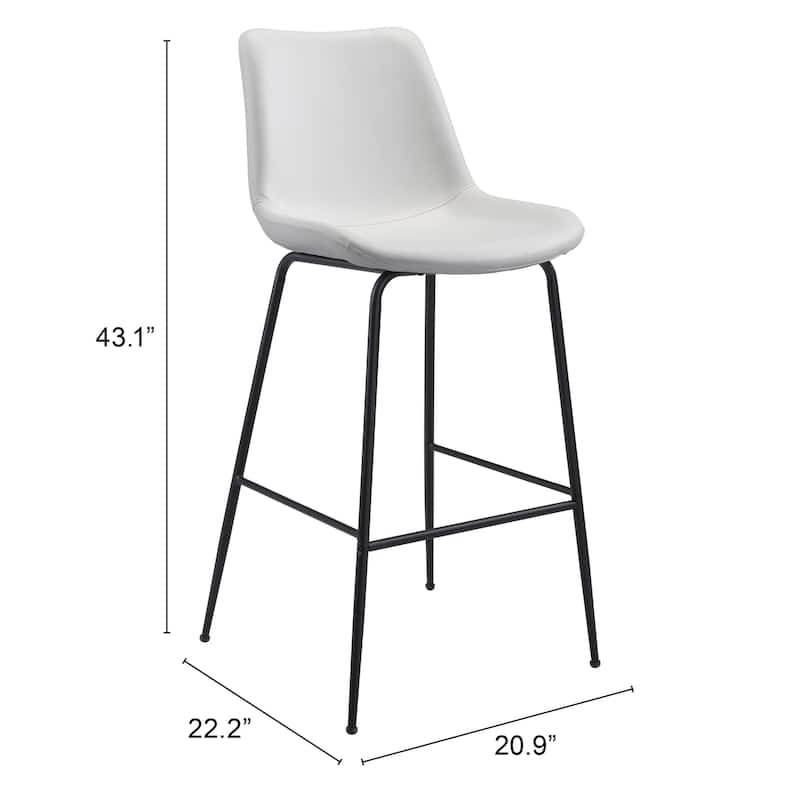 Byron Bar Chair - 20.9" W x 22.2" D x 43.1" H